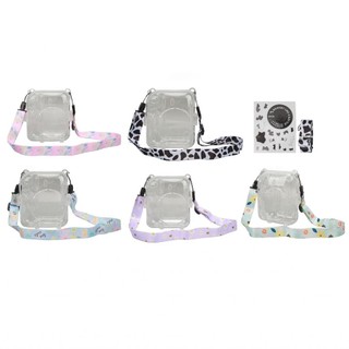 VBESTLIFE Hộp đựng máy ảnh tức thì có dây đeo vai Túi bảo vệ trong suốt cho máy ảnh Fujifilm Instax Mini 12