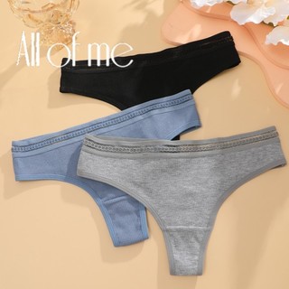 Allofme Nữ Cotton Nguyên Chất Quần Lót Thấp Eo Chữ G Ren Ren Hoa Thông Mềm Mại Và Thoáng Khí S-XL