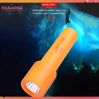 Đèn pin lặn biển LED chống nước 400lm Đèn pin dưới nước màu cam