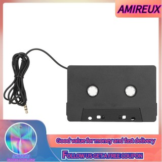 Zjchao Cassette ô tô 4 kênh 3,5 mm sang bộ chuyển đổi Aux Máy phát băng âm thanh nổi FOD