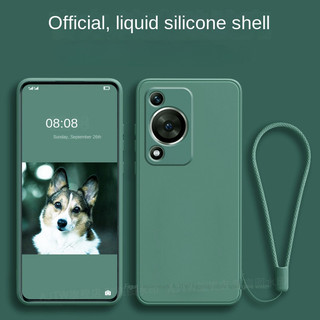 Dành Cho Huawei Nova Y72 12i 12S Vỏ Silicon Lỏng TPU Mềm Có Landyard