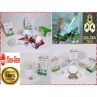   Chính hãng  Bóng đèn Led bulb sử dụng  kẹp  bình ắc quy 12v - 24v Rạng Đông - Công suất 7w-9w-12w 