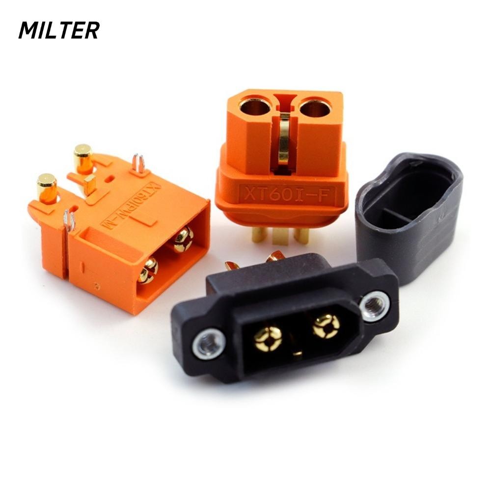 Milter 2 phích cắm dòng XT60I, Tín hiệu 2 + 1 Amass XT60IE-M XT60IPW-M, Dễ dàng lắp đặt Đầu nối đồng