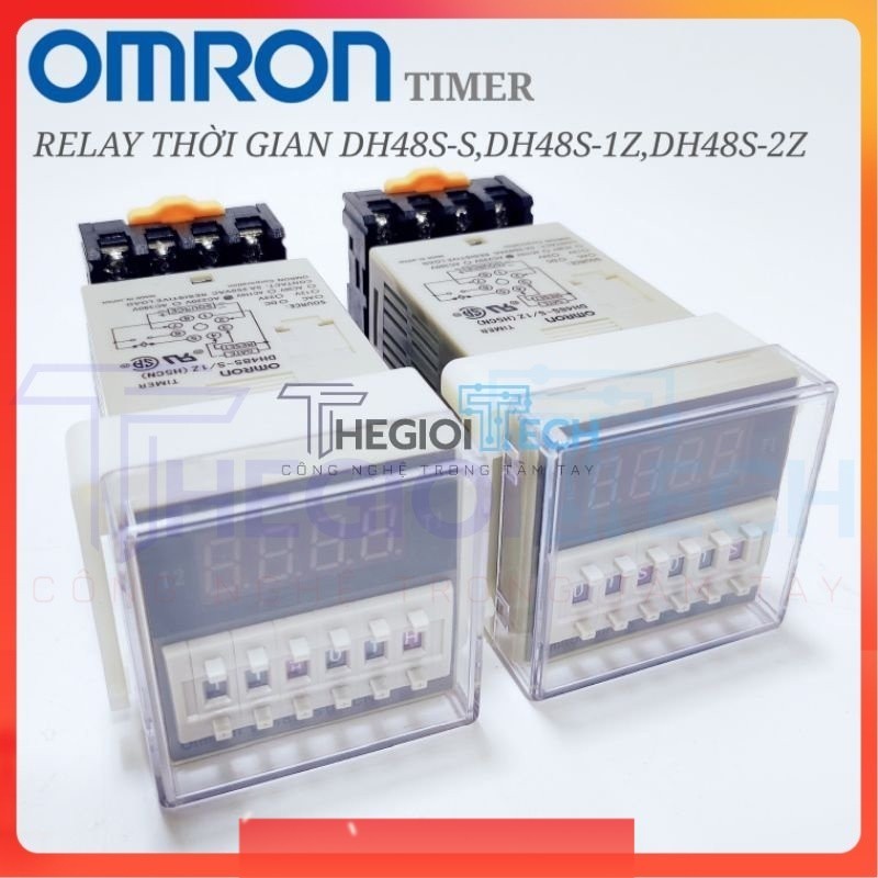 Rơ Le Thời Gian DH48S-2ZH 2Z 1Z S-S 0.01S-99H 2 Tiếp Điểm 12V 24V 220V kèm đế, Timer điện tử KSIKO D