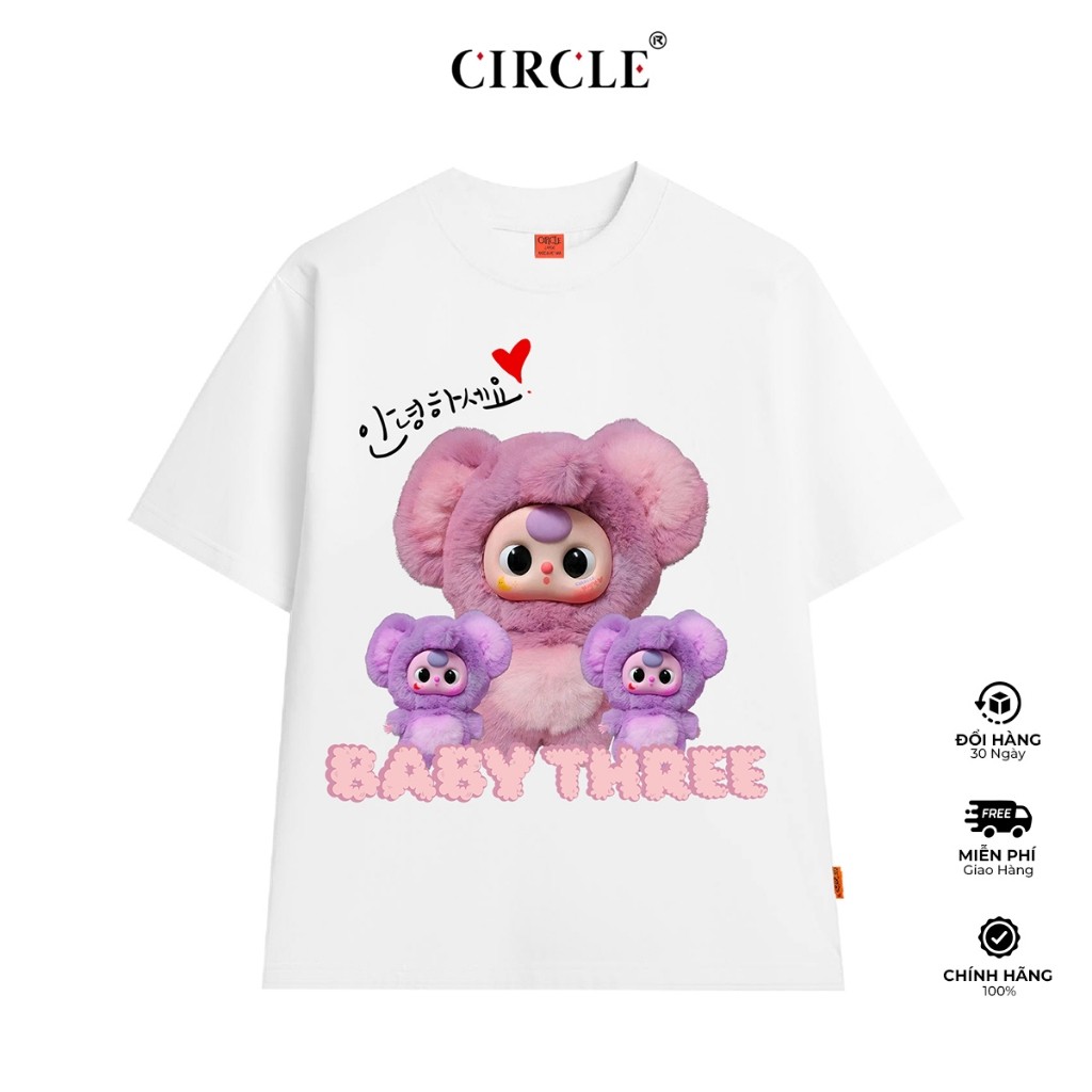 【HOT】 Áo thun CIRCLE - TRIO KOALA BABY THREE TEE SHIRT Cotton cao cấp - CIRCLE CLO