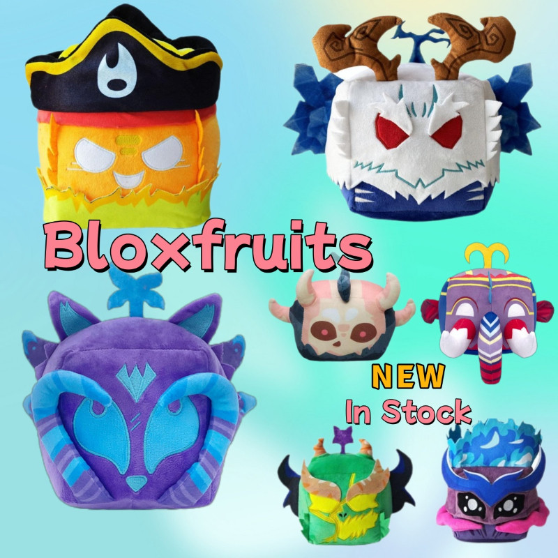 Plus [Blox Fruits] HOT Blox Fruit Toy New Blox Fruit Plush Funny Blox Fruit Box Đồ chơi nhồi bông ch
