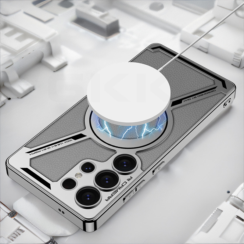 Ốp Lưng Cho Samsung Galaxy S25 S24 Ultra S25ultra S24ultra Da Trơn Mạ Cạnh Bao Da Cho Galaxy S25 Ult