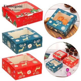 Unmegoni / 10 hộp giấy đựng bánh kẹo 4 ngăn
