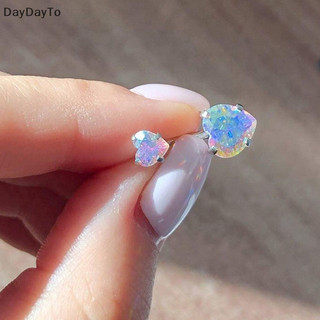 DayDayTo Crystal Belly Button Rings Zircon Heart Navel Jewelry Belly Button Ring Stainless steel Belly Earrings Cute Belly Button Sexy Navel Ring VN