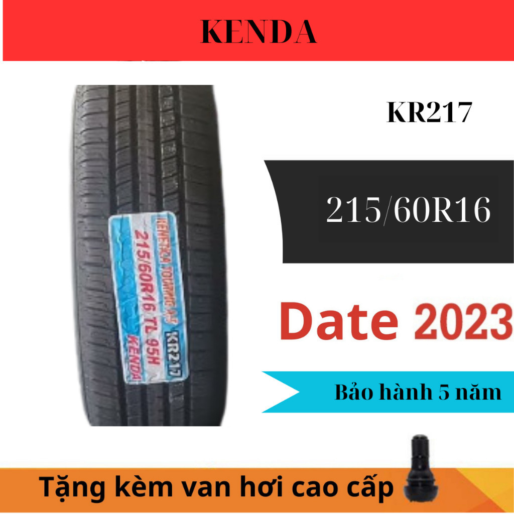 Vỏ lốp 215/60R16 chính hãng kenda bảo hành 5 năm 100% chiều cao gai