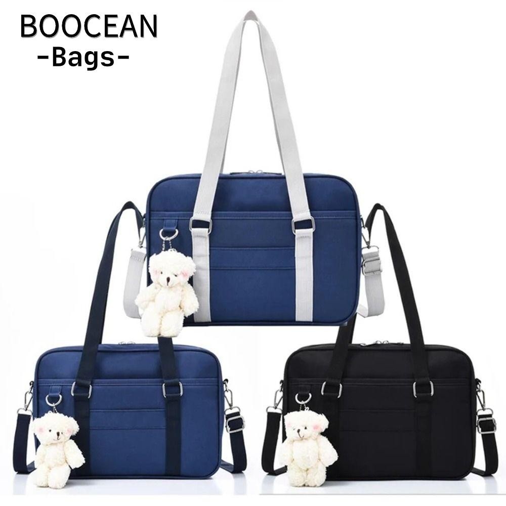 BOOCEAN Học Sinh Nhật Bản, Đạo Cụ Cosplay Anime Cospaly Trang Phục JK Gothic Túi Đeo Vai, Cặp Đôi Túi Đi Học Nylon