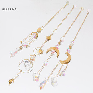 Guouqna Full Moon Sun Crystal Light Catcher Diy Suncatcher Prism Rain Maker Treo GUOUqna