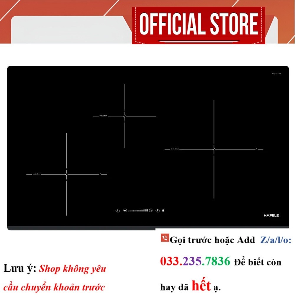 Bếp từ 3 vùng nấu Hafele HC-I773D 536.01.905 <SALE<