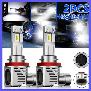 Hot 1 cặp kim loại h11 h8 h9 120w canbus led bộ đèn pha cao thấp bóng đèn siêu trắng 6500k