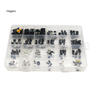 Rga 250 Chiếc 25 Loại Micro Momentary Tactile Push Button Tact Switch Set