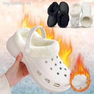 Lót Lông Cừu Nam Nữ Lỗ Giày Lót Ấm Cotton Mùa Đông Dép Cotton Có Thể Tháo Rời Len