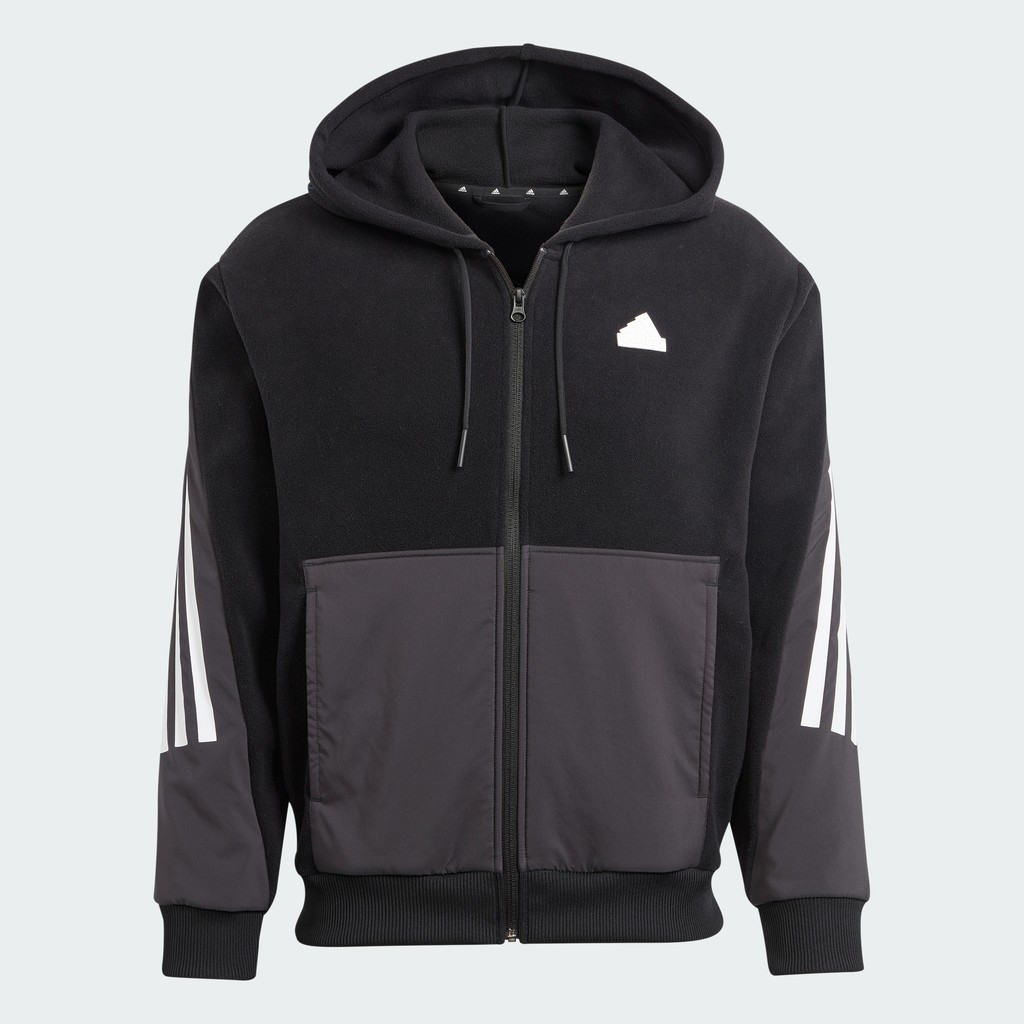 adidas Phong cách sống Áo Hoodie 3 Sọc Future Icons Unisex Đen IB6130