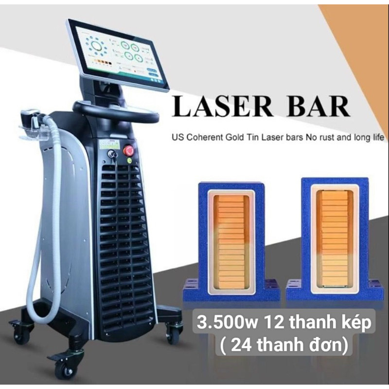 Máy triệt lông diode Laser 12 bóng đầu tiên ở Việt Nam có giấy chứng nhận.