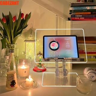 Giá đỡ máy tính bảng Acrylic CABEZANT, Giá đỡ sách đọc sách trong suốt trong suốt có thể điều chỉnh, Giá đỡ máy tính để bàn vuông tiện lợi bền bỉ Giá đỡ gấp tại nhà