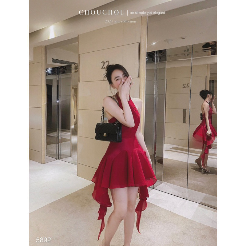 Đầm Yếm Bèo XĐ Chouchou - Đỏ [Ảnh thật cam thường hình cuối]