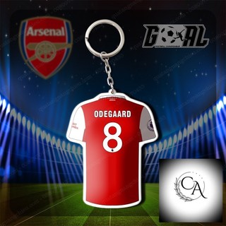 Móc khóa in áo đấu clb arsenal ☘️móc khóa thẻ cầu thủ☘️