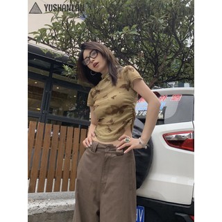 YUSHANLAN áo phông áo thun nữ croptop baby tee thời trang Popular INS Thể thao WCS2430439 10Z240306