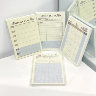 Giấy Note Planner Lập Kế Hoạch Nhà Cam
