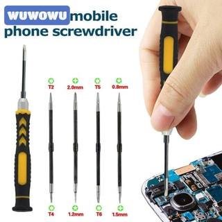 WUWOWU Bộ tuốc nơ vít Torx, Bảo trì chuyên nghiệp Tua vít 5 trong 1, Dụng cụ cầm tay bền bỉ Sửa chữa tháo gỡ Điện thoại tuốc nơ vít đa chức năng