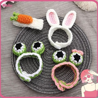 Vòng Đeo Tay Đan Len Hình Hình Chú Ếch Và Củ Cà Rốt Dễ Thương Cho Bé