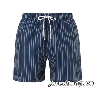 Nam Nhanh Khô Quần Bơi Đồ Bơi Sọc Dây Rút Đi Biển Bộ Đồ Tắm Quần Short Bơi Có Túi
