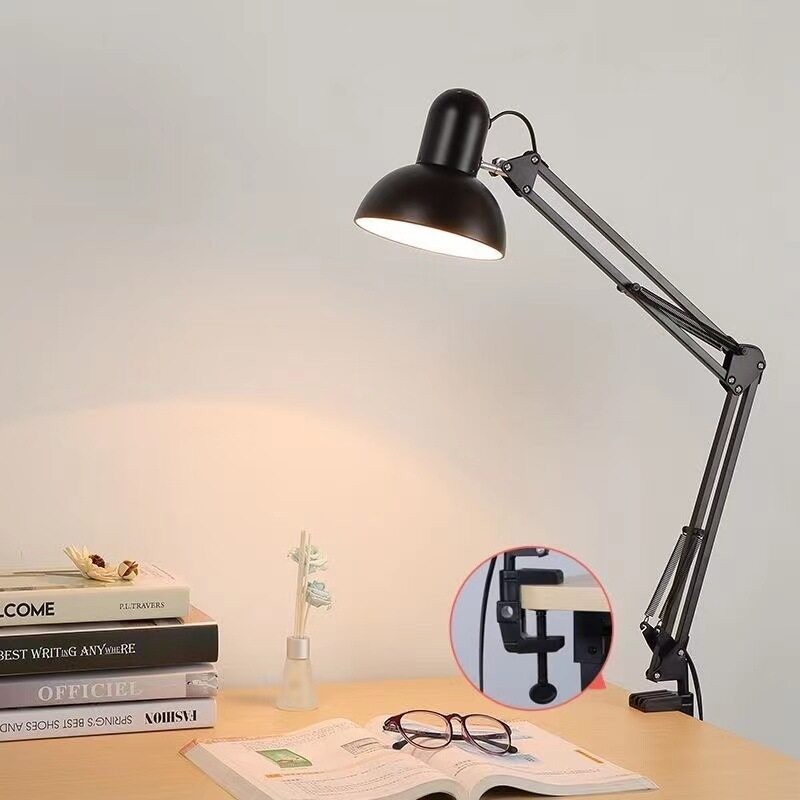 Đèn Để Bàn LED cánh tay dài 37cm gấp bàn bảo vệ mắt đèn kẹp học tập làm việc sửa chữa Sơn đèn đèn ngủ