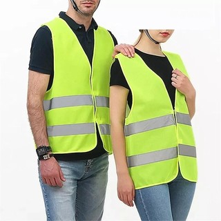 Áo Vest an toàn phản quang ô tô, phụ tùng ô tô Áo sọc phản quang cho trạm xăng Vệ sinh đi xe đạp Áo khoác có tầm nhìn cao