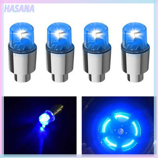 Hasa 4 Bánh Xe Ô Tô Lốp Van Khí Thân Đèn Led Bao Da Phụ Kiện Cảm Biến Ánh Sáng Thông Minh Và
