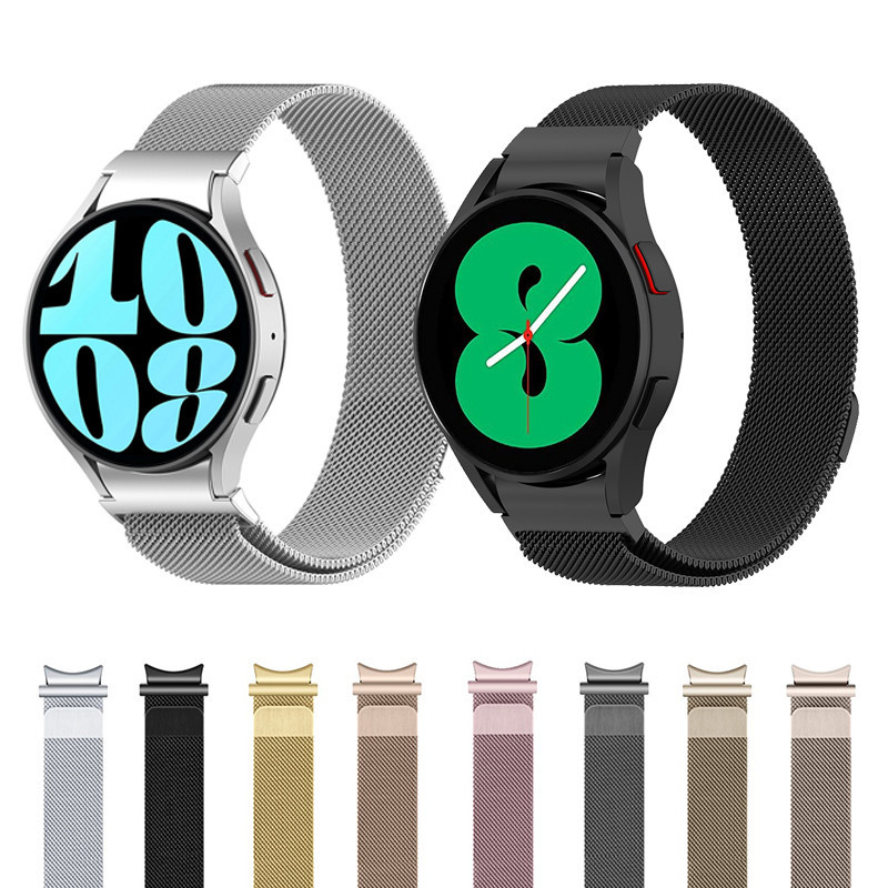 Dây đeo từ tính bằng thép không gỉ bằng kim loại cho Samsung Galaxy Watch 6 5 4 44mm 40mm Watch6 wat