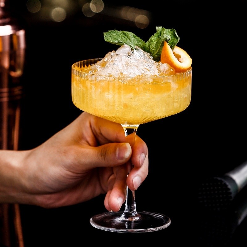 Striped Cocktail Glass - Ly Cocktail Thủy Tinh Ly Cocktail thuỷ tinh