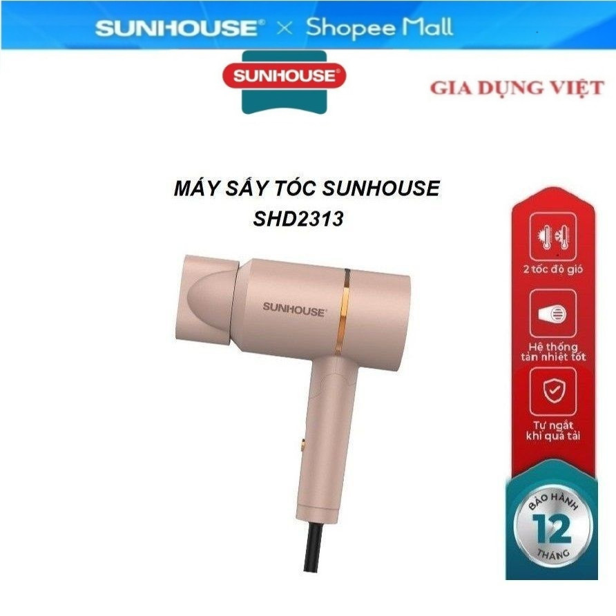 Máy Sấy Tóc Nóng Lạnh SUNHOUSE SHD2313
