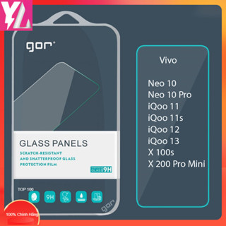 Kính Cường Lực Gor Vivo X300 Pro/X200 Pro Mini/ X200s/ V50 Lite/ V50e/ V40 Lite/ V25 Trong Suốt không viền 9H/ Vát 2.5D