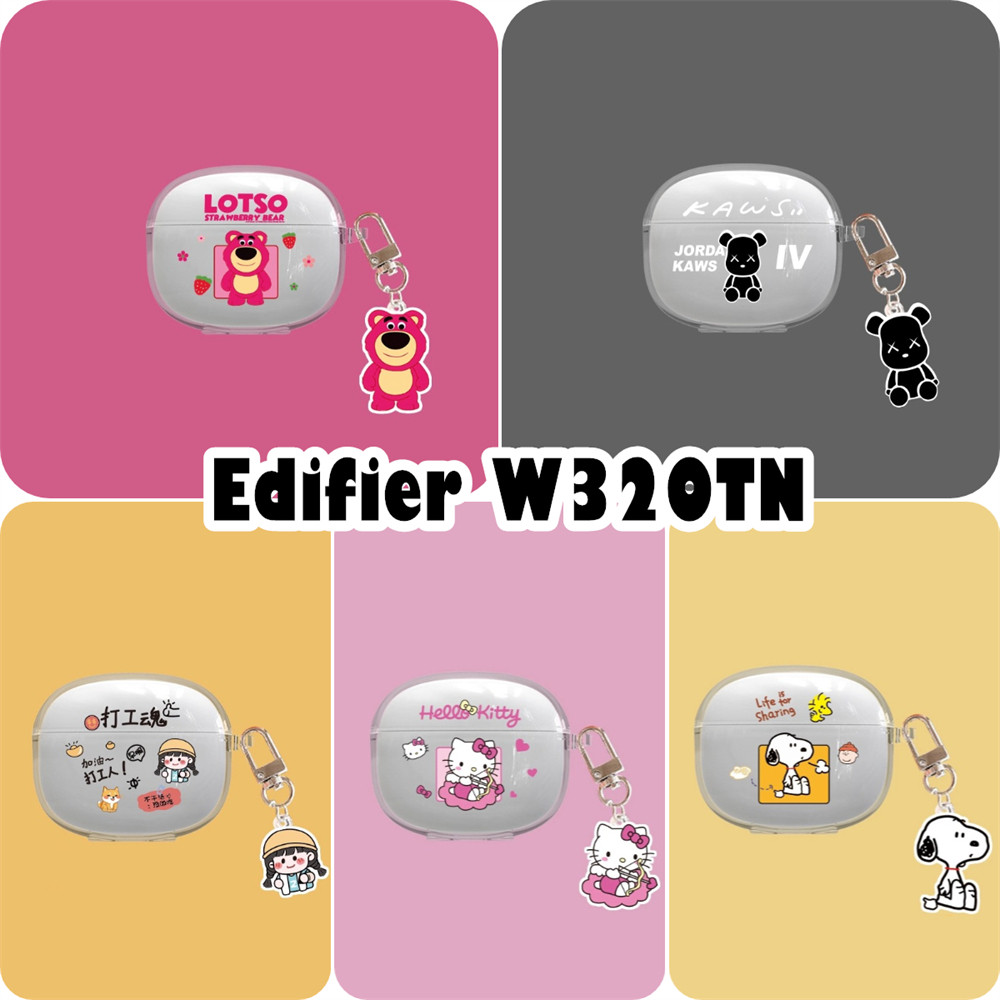 [Giảm giá] Dành cho hộp đựng tai nghe Edifier W320TN Vỏ silicon mềm hoạt hình trong suốt