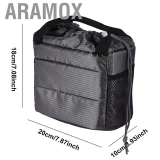 Aramox Máy ảnh DSLR/máy ảnh DSLR/SLR Padded Portable Túi xách Vỏ bảo vệ chống sốc Túi bảo vệ cho máy ảnh/ống kính DSLR (màu xám)
