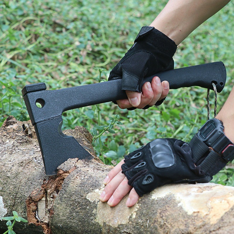 Rìu phượt , Rìu sinh tồn nhật bản, dụng cụ phượt đa năng 6 in 1 chính hãng