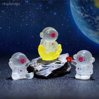 1 mô hình phi hành gia dạ quang bằng nhựa resin trang trí nhà cửa