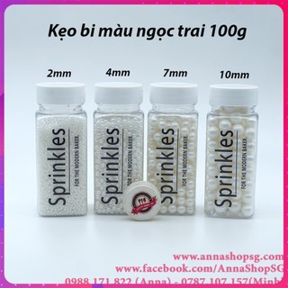 100g kẹo bi màu ngọc trai