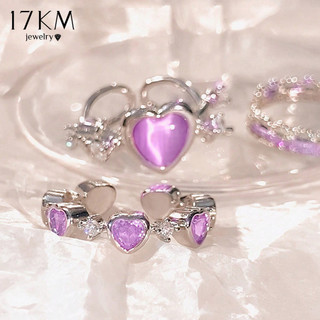17km thanh lịch zircon nơ bộ nhẫn trái tim vàng bạc mở nhẫn có thể điều chỉnh cho nữ phụ kiện trang sức