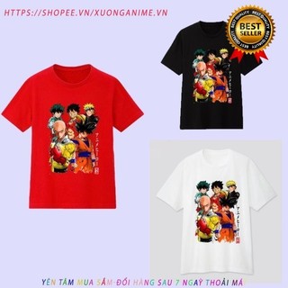 HOT NEW Áo Thun In Hình  Anime 3 Màu  Vải Cotton - SHOP mẹ gấu