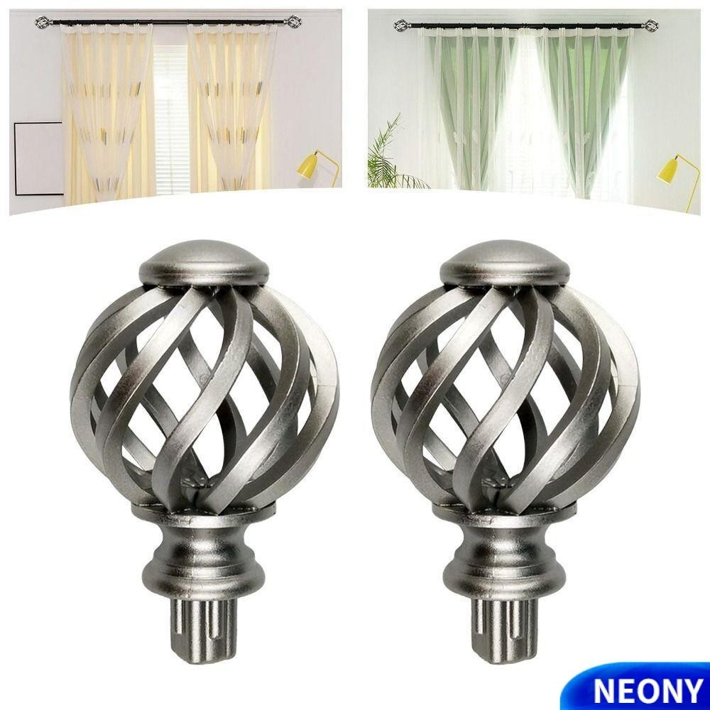 Neony Rèm Rod Finials, Xoắn Ốc Bóng Drape Rod Drape Phụ Kiện, Chất Lượ