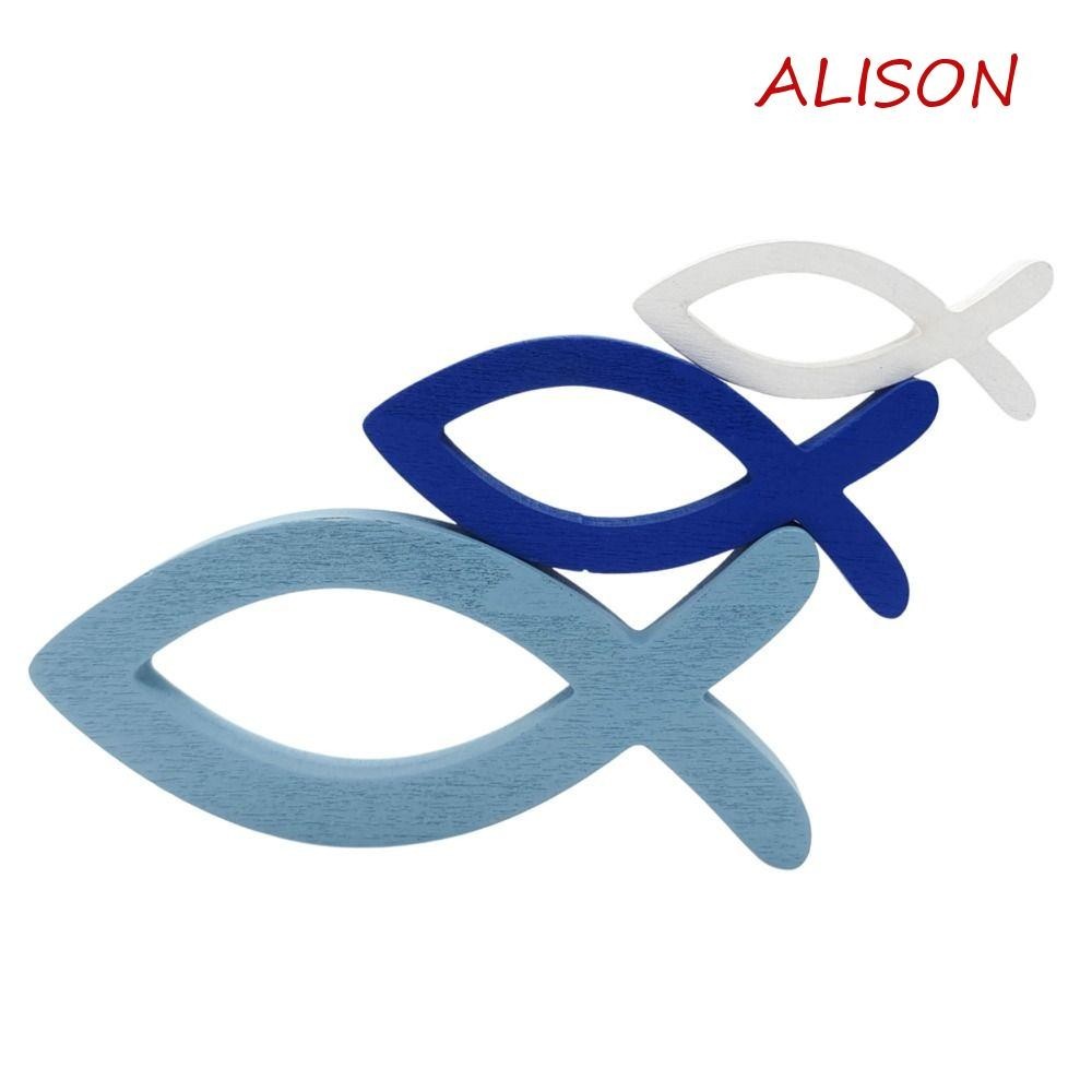 Alison 9 Con Cá Đại Dương Bằng Gỗ, Cá Rỗng Nhẹ Thủ Công Rỗng, Nhà Hàng