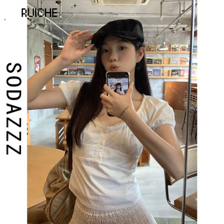 RUICHE áo phông áo thun nữ croptop baby tee Cute Popular thời trang hàn quốc WTX2420CWT 9Z240227