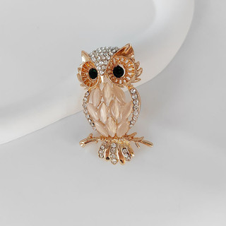 Phong cách Hàn Quốc thời trang kim cương Owl Pins phù hợp với phụ kiện trang sức bên Huy hiệu Mặt dây chuyền