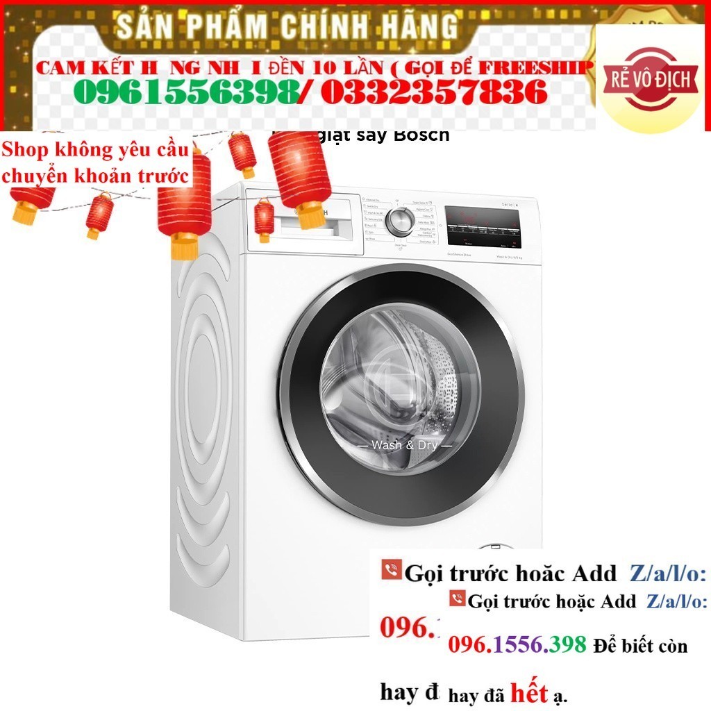 >> CH Máy Giặt Sấy 9/6kg Bosch WNA14400SG Series 4 <<
