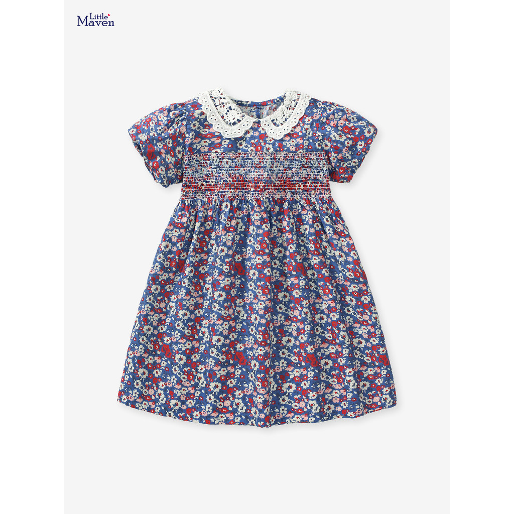 Đầm Công Chúa Cotton Trơn Dáng Dài Dễ Thương Cho Bé Gái 1-7 Tuổi